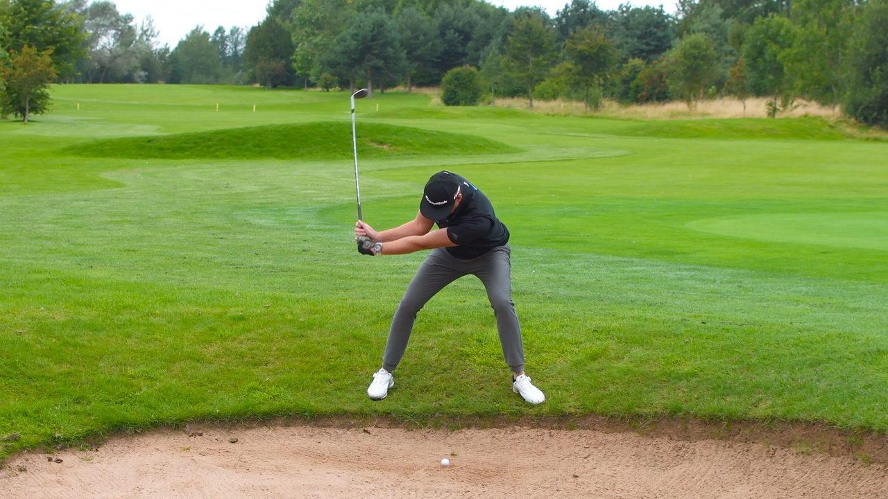 Ball Below Bunker Shot - Me And My Golf